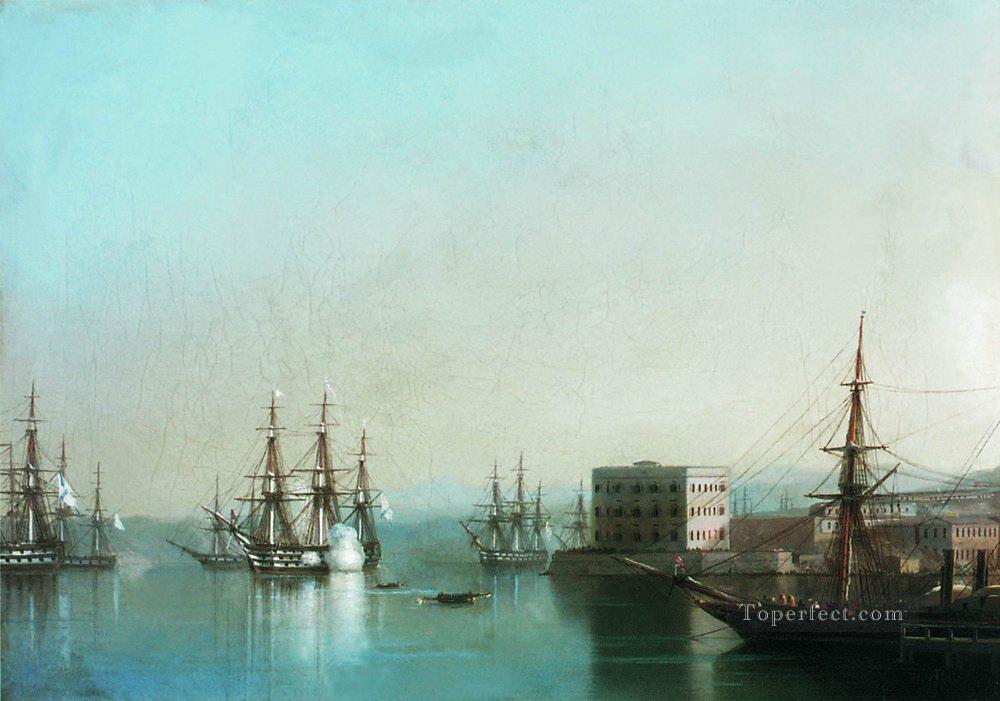 Incursión en Sebastopol 1852 Romántico Ivan Aivazovsky ruso Pintura al óleo